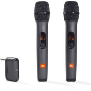 JBL speaker and wireless microphone setup for Melbourne and Bendigo events.